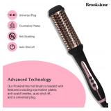 Brookstone Powershine Pro Hot Brush - Professional Grade Hair Dryer Brush with Anti-Scald Bristle Design