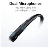 NEW LG TONE Wireless Stereo Headset with Retractable Earbuds NP3C, Black