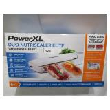 Powerxl Duo NutriSealer Elite 6-in-1 Vacuum Sealer Machine - White