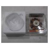 Luminara Set of Three Glass Ornaments with Flameless Tealight Candle - Harvest