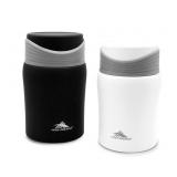 NEW High Sierra 2-Pack Vacuum Insulated Stainless Steel Food Jars, 24 oz. - Black/White
