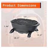 NEW PK Grills PKGO Portable Hibachi Portable Charcoal Grill, Cast Aluminum, BBQ Grill for Camping, Park, Tailgating