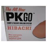 NEW PK Grills PKGO Portable Hibachi Portable Charcoal Grill, Cast Aluminum, BBQ Grill for Camping, Park, Tailgating