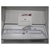 T3 SinglePass Curl X Ceramic Extra-Long Barrel Curling Iron - WHITE