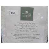 NEW Downlite Hotel Collection Hungarian White Goose Down Comforter - King Size Year Round Warmth