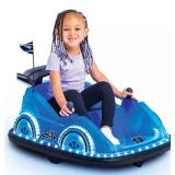 NEW Flybar 12V Racer Glow Bumper Car - Blue