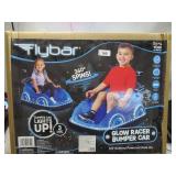 NEW Flybar 12V Racer Glow Bumper Car - Blue