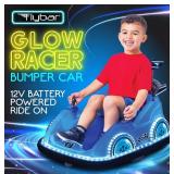 NEW Flybar 12V Racer Glow Bumper Car - Blue