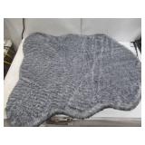 NEW Brentwood Originals, Faux Fur Memory Foam Pet Mat, 35" x 40" - Charcoal