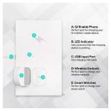 Wasserstein 3-in-1 Wireless Charging Station Compatible with Samsung, Apple, Google and Other Qi-Enabled Devices