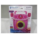 NEW The Singing Machine Mini Sparkle Karaoke Machine with 2 Mics - Pink
