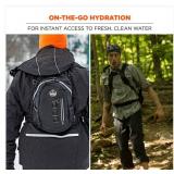 NEW Ergodyne Chill-Its 5157 Hydration Backpack, Cargo Pack with Storage, 3 Liter Bladder, Breakaway Shoulder Straps - BLACK