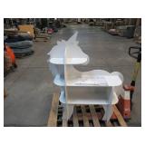 Delta Children Unicorn Shaped Bookcase, White - Assembled