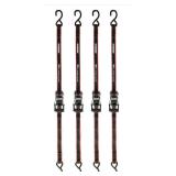 HUSKY Lot of 4 Cases of- 12 ft. x 1 in. Ratchet Tie Down with S Hook (4-Pack) (30 packs of 4 per case)
