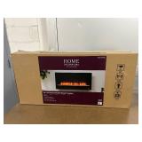 HOME DECORATORS COLLECTION 42 in. Wall Mount Electric Fireplace in Black