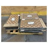 STYLEWELL Lot of 16- 18" x 30" Panama Embossed Coir Mats