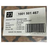 STYLEWELL Lot of 16- 18" x 30" Panama Embossed Coir Mats