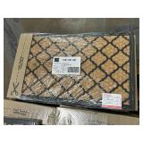 STYLEWELL Lot of 16- 18" x 30" Panama Embossed Coir Mats