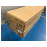 STYLEWELL Lot of 2- Charcoal Black 2-Drawer Wood Console Tables (47.5 in. W x 30 in. H)