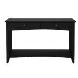 STYLEWELL Lot of 2- Charcoal Black 2-Drawer Wood Console Tables (47.5 in. W x 30 in. H)