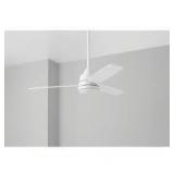 Hampton Bay Caprice 52 in. Integrated LED Indoor Matte White Ceiling Fan with Light Kit and Remote Control  Customer Returns See Pictures