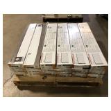 24 Boxes of TrafficMaster Wood Look 4 MIL x 6 in. W x 36 in. L Peel and Stick Water Resistant Luxury Vinyl Plank Flooring (36 sqft/case) Customer Returns See Pictures