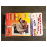 Ideal Pet Products 7.25 in. x 13 in. Medium Ruff Weather Frame with Dual Flaps Dog and Pet Door Mount Door   Customer Returns See Pictures