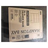 Hampton Bay 36 in. W x 24 in. D x 34.5 in. H Ready to Assemble Drawer Base Kitchen Cabinet in Unfinished with CLICKREADY Technology  Customer Returns See Pictures