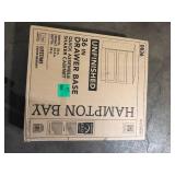 Hampton Bay 36 in. W x 24 in. D x 34.5 in. H Ready to Assemble Drawer Base Kitchen Cabinet in Unfinished with CLICKREADY Technology  Customer Returns See Pictures