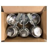 HALO H27 6 in. Aluminum Recessed Lighting Housing for Remodel Shallow Ceiling Insulation Contact Air-Tite (6-Pack)  Customer Returns See Pictures
