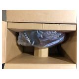 Hampton Bay 1-Light Black Warehouse Pendant Hanging Light with Metal Shade   Customer Returns See Pictures