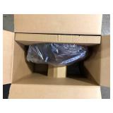 Hampton Bay 1-Light Black Warehouse Pendant Hanging Light with Metal Shade   Customer Returns See Pictures