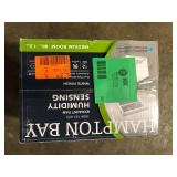 Hampton Bay 80 CFM Ceiling Mount Room Side Installation Humidity Sensing Bathroom Exhaust Fan,   Customer Returns See Pictures