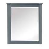 Home Decorators Collection Merryfield 24 in. W x 32 in. H Rectangular Wood Framed Wall Bathroom Vanity Mirror in Dark Blue-Gray   Customer Returns See Pictures