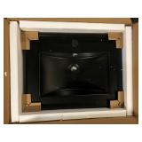 Swiss Madison 24 in. W x 18.5 in. D Ceramic Vanity Top in Matte Black  Customer Returns See Pictures