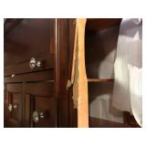 Home Decorators Collection Naples 24 in. W x 21.63 in. D x 34 in. H Bath Vanity Cabinet without Top in Tobacco  Damaged   Customer Returns See Pictures