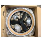 Artika Aiden 24 in. Indoor Black 8 Steps CCT 17.7 in. Integrated LED Ceiling Fan with Remote IncludedCustomer Returns See Pictures