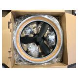 Artika Aiden 24 in. Indoor Black 8 Steps CCT 17.7 in. Integrated LED Ceiling Fan with Remote IncludedCustomer Returns See Pictures