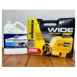 New Wagner Wide Shot Power Spray Painter with 2000psi & Up to 12" Width and 1 Gallon Klean Strip Paint Sprayer Cleaner