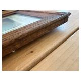 1917 22"x10" Old/White/Tiger Oak Framed Middlewest Loan & Trust Company Captial $100,000.00 Valley City, ND