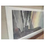 1917 22"x10" Old/White/Tiger Oak Framed Middlewest Loan & Trust Company Captial $100,000.00 Valley City, ND