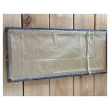 1917 22"x10" Old/White/Tiger Oak Framed Middlewest Loan & Trust Company Captial $100,000.00 Valley City, ND