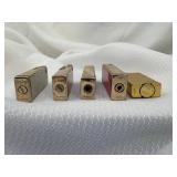 5 Advertising Side Spin Lighters Budweiser, Busch, Marlboro & The White Horse Cellar