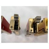 5 Advertising Side Spin Lighters Budweiser, Busch, Marlboro & The White Horse Cellar