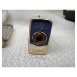 2 Vintage New in Original Cases Lucienne Slim Side Spin Advertising Lighters Pall Mall & Carlton