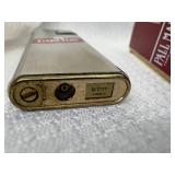 2 Vintage New in Original Cases Lucienne Slim Side Spin Advertising Lighters Pall Mall & Carlton