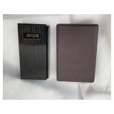 2 Vintage New in Original Cases Lucienne Slim Side Spin Advertising Lighters Pall Mall & Carlton