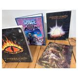 4 Vintage Roll Player Game Books Space 1889 & 3 Middle Earth