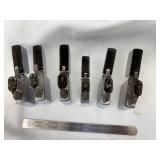 6 Vintage to 1950 Zippo Lighters *1961, 1973, 1950-1957, Slim 1959 Rex Industries, 1979 & 1970