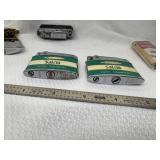 7 Assorted Vintage Lighters (2) Salem, (1) Marlboro Side Spin, (1) Mini with Chain (1) Camera Looking (1) Vernco (1) Smaller No Name